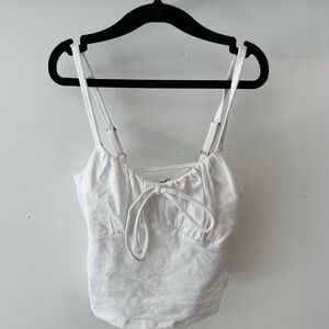 Hollister Cropped Tank Top with Front Tie